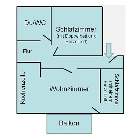 Iduna No 12a - 2 Og Mit Balkon Nach Osten